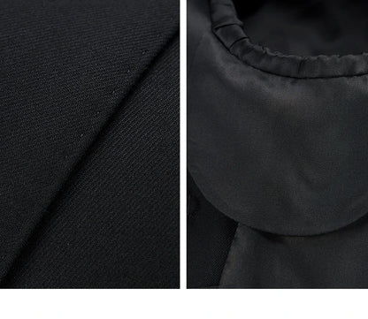 Herrenanzug aus 100% Wolle, doppelt geknöpft, in Grau – Slim Fit Sakko, Weste und Hose für Hochzeiten und festliche Anlässe, auch in großen Größen erhältlich.