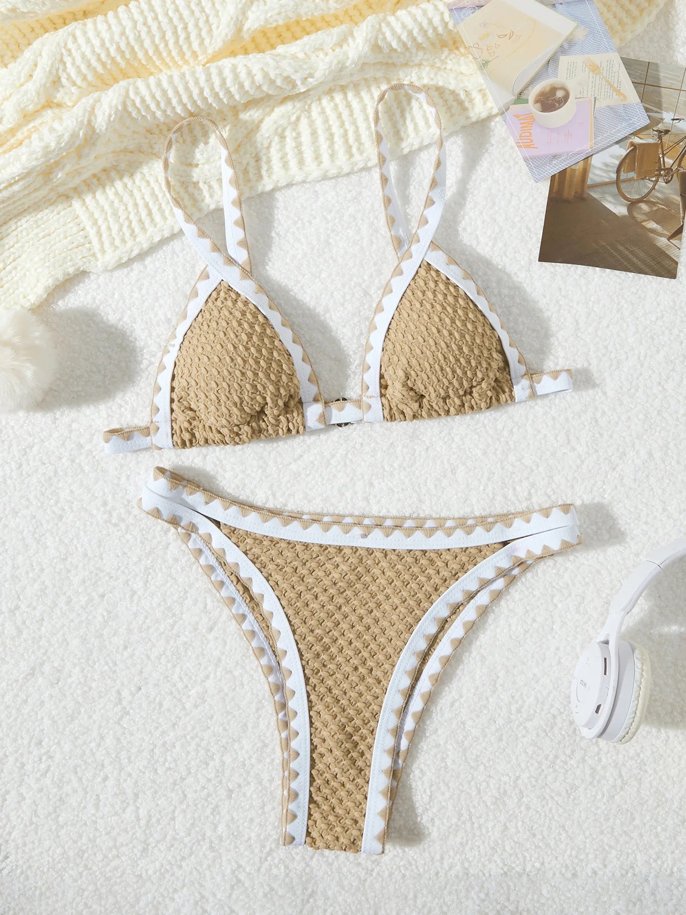 Sexy Bikini-Set in Pink mit Push-up-Effekt – Perfekt für Strand und Pool