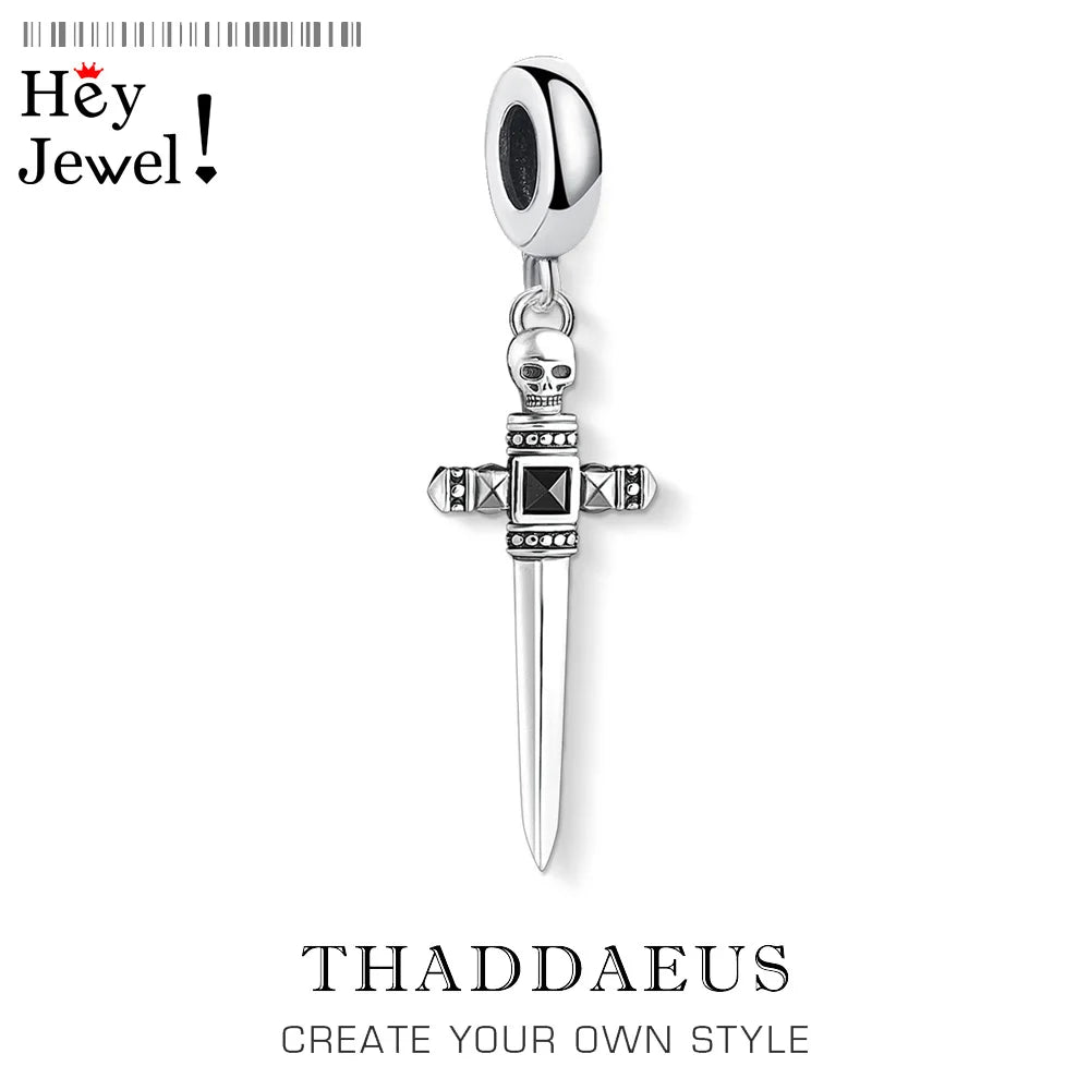 Damen-Charm Schwert Brave Rebels aus Sterlingsilber
