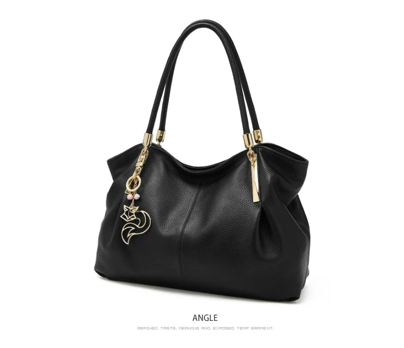 Damen Schultertasche aus Genuine Leather im eleganten Stil