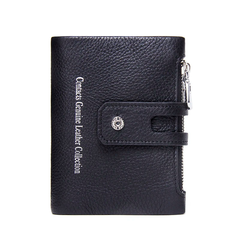 Damen Echtleder Geldbörse Bifold Vintage Kartenhalter Münzfach Geldclip