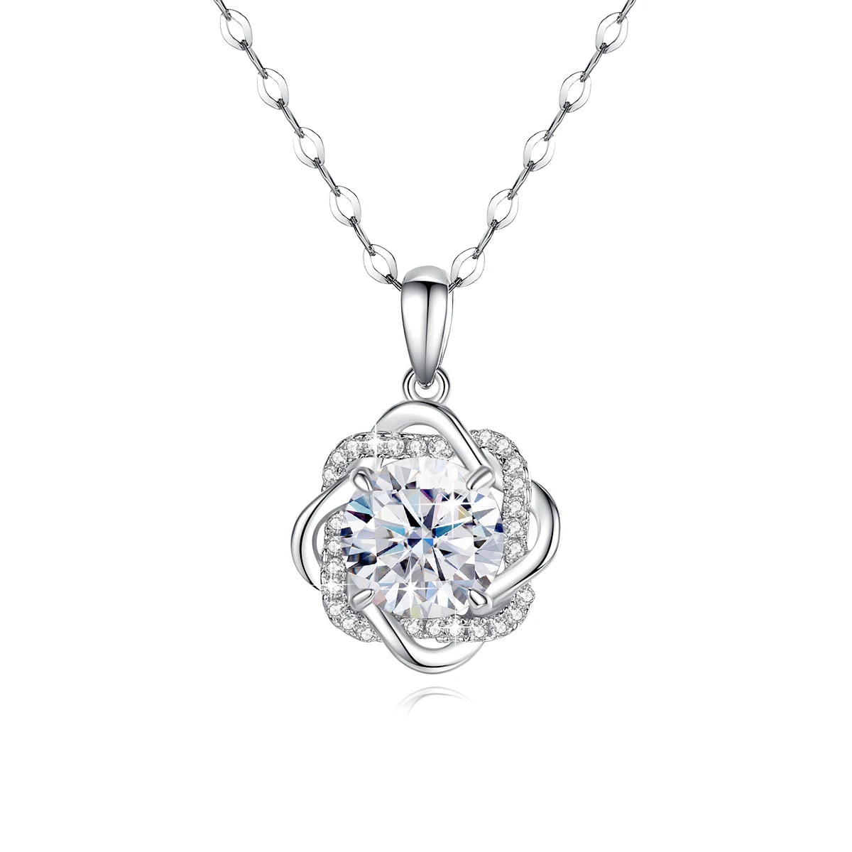 Damen-Moissanit-Ohrringe mit Zertifikat, 2 Karat Rosegold, Davidstern-Design, Luxusschmuck