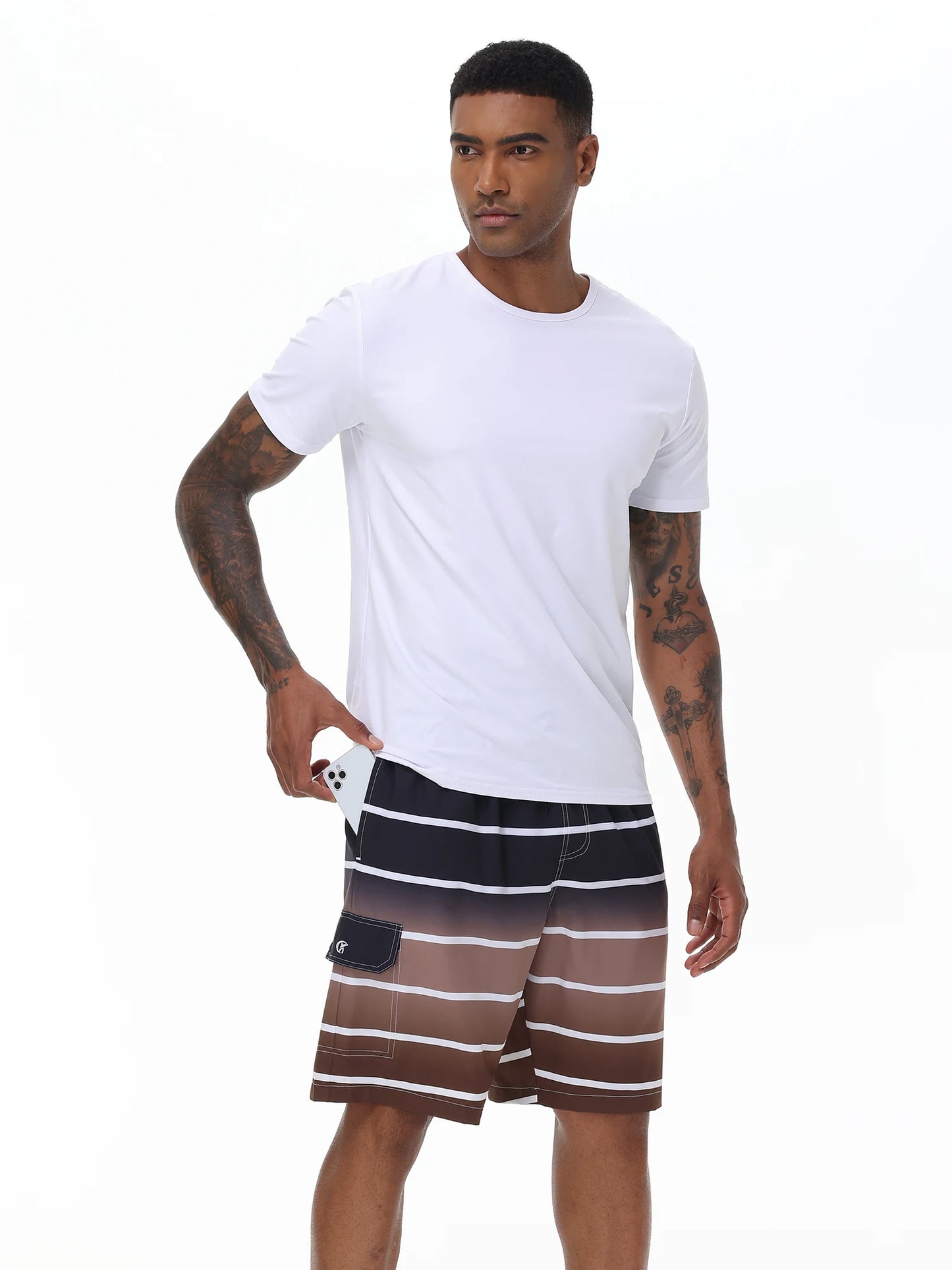 Leichte Herren-Sommershorts für Laufen, Training und Strand – atmungsaktive Badeshorts für Sport und Schwimmen