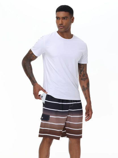 Leichte Herren-Sommershorts für Laufen, Training und Strand – atmungsaktive Badeshorts für Sport und Schwimmen