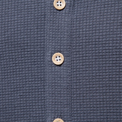 Herren Henley T-Shirt aus Baumwolle im einfarbigen lässigen Stil für den Sommer