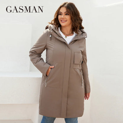 Damen-Winterparka mit Kapuze – Hochwertige, dicke Daunenjacke für kalte Tage