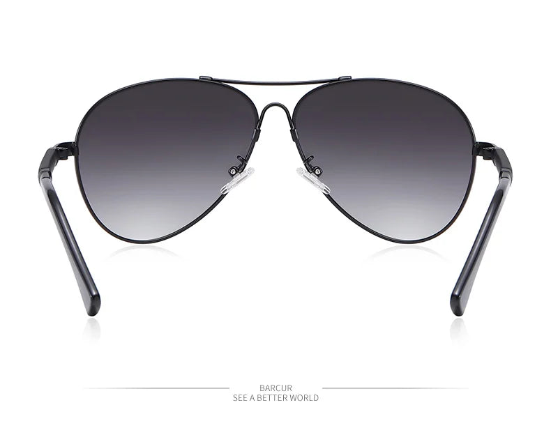 Sonnenbrille Pilot Memory-Rahmen Farbverlauf Spiegel polarisiert Unisex