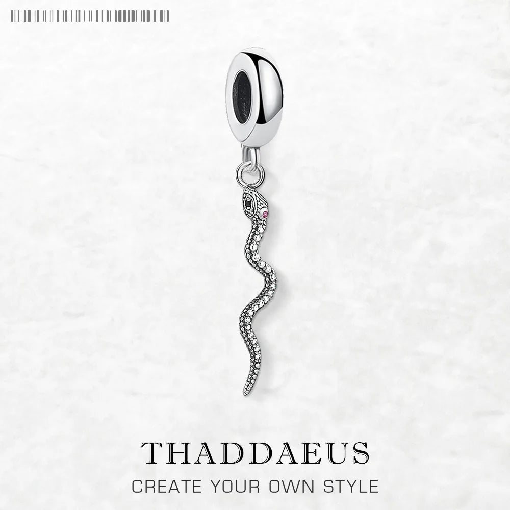 Damen-Charm-Anhänger Schlange Böhmen II aus Sterlingsilber