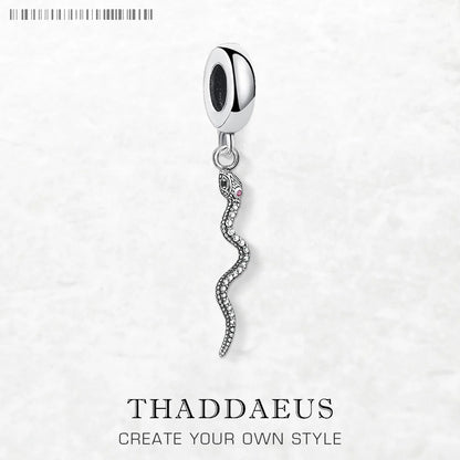 Damen-Charm-Anhänger Schlange Böhmen II aus Sterlingsilber
