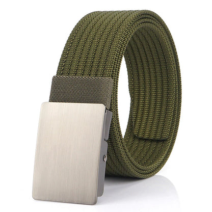 Unisex Gürtel aus Nylon mit Metall-Schnalle im taktischen Militärstil, Breite 3,8 cm