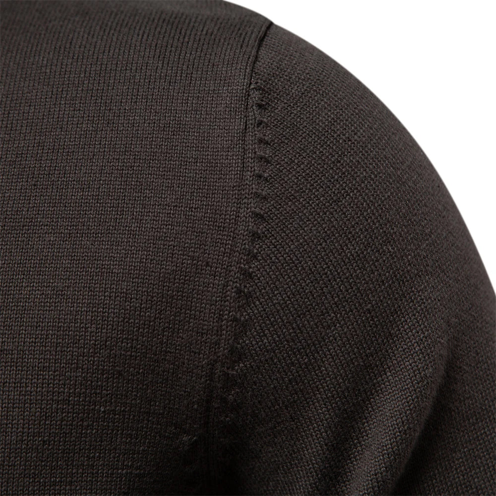 Baumwolle Strickjacke für Männer Qualität Herren Pullover Mode Turn Down Kragen Strick pullover für Männer