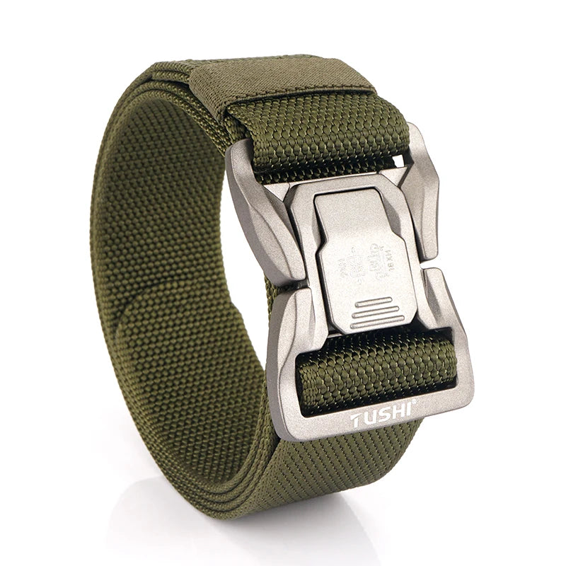 VATLTY New 4.3cm Tactical Outdoor Belt Tight Nylon Aluminum Buckle Quick Release Men's Military Belt Casual Wide Waistband Male