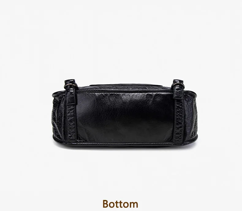 Damen-Handtasche aus weichem Leder mit Mehrfachfächern Große Umhängetasche mit Top-Griff