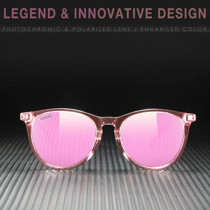 Damen-Sonnenbrille oval Vintage polarisiert Metallscharnier elegant