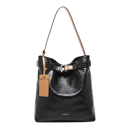 Damen Schultertasche Vintage Split-Leder mit großer Kapazität