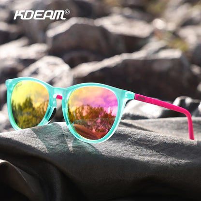 Damen-Sonnenbrille oval Retro polarisiert rutschfest Nasenpads Vintage