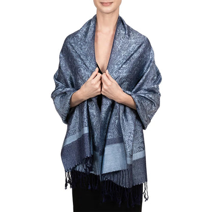 Damen Jacquard Schal ethnisch Kaschmir dick weich Halstuch Bandana Outdoor