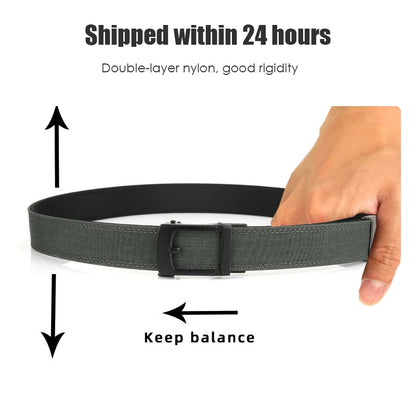 VATLY EDC Casual Gürtel Herren Nylon Rigid Military Automatik-Schnalle