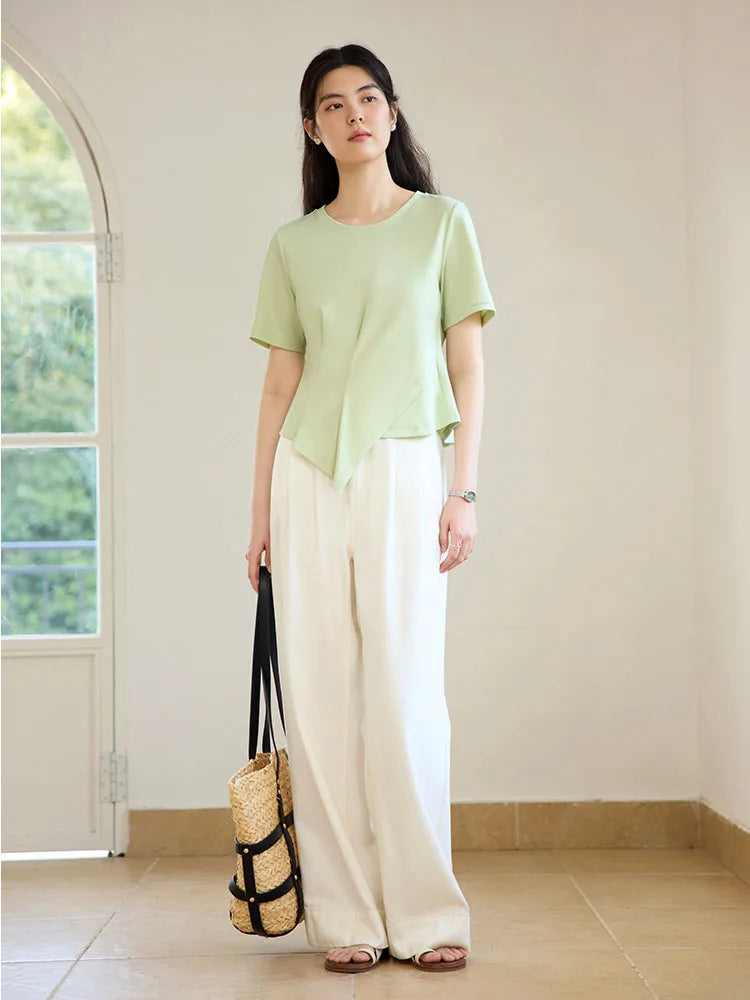 Elegantes Damen-Commuter-Hemd in Übergröße mit schlichtem Revers – ideal für den Sommer