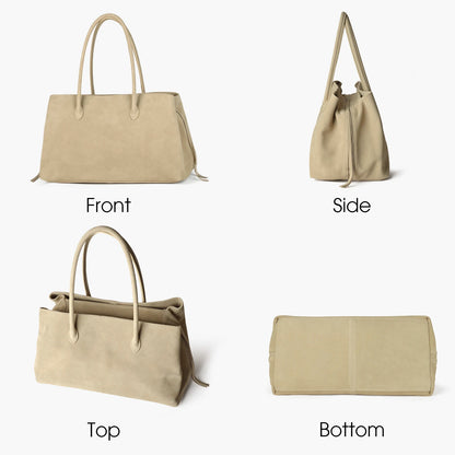 Wildleder-Tote | Große Damen-Handtasche Zum Pendeln