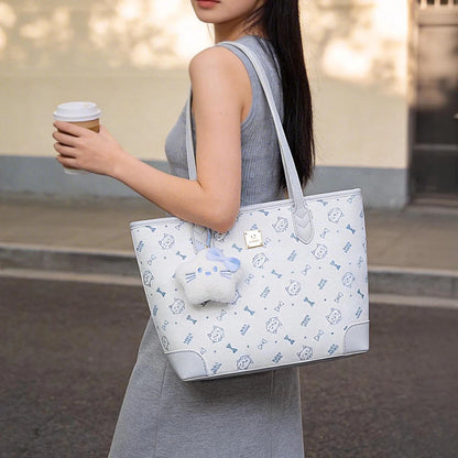 Damen Schultertasche Aus PVC-Leder Mit Großer Kapazität Im Alltag