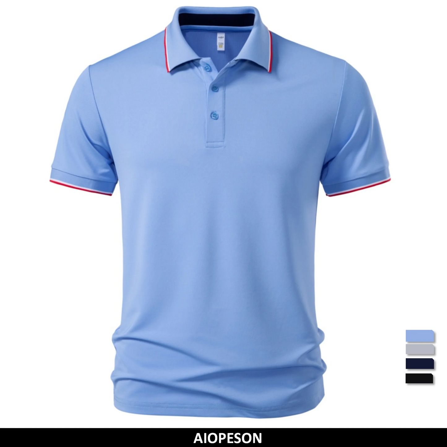Premium Herren Poloshirt Atmungsaktiv Feuchtigkeitsableitend Büroalltag