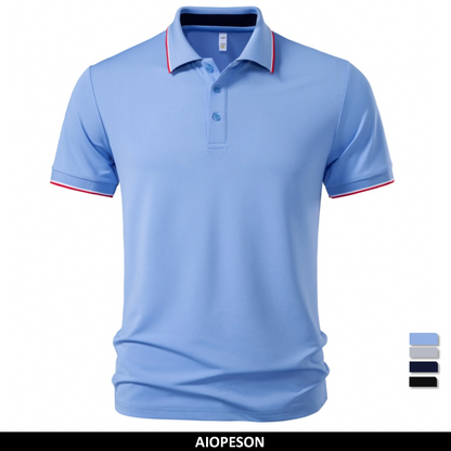 Premium Herren Poloshirt Atmungsaktiv Feuchtigkeitsableitend Büroalltag