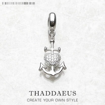 Damen-Charm Faith Hope Love Kreuz Herz Anker aus Sterlingsilber