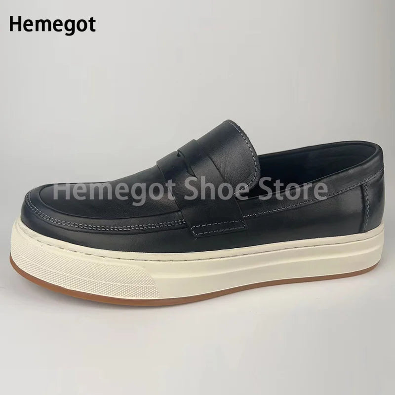 Elegante Herren-Loafer mit dicker Sohle – stilvoll & komfortabel