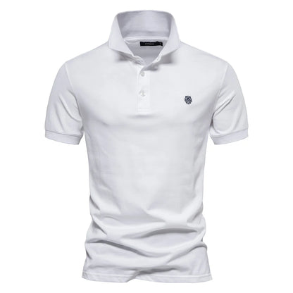 Herren Polo Shirts aus 100 Prozent Baumwolle mit Kurzarm und Stickerei