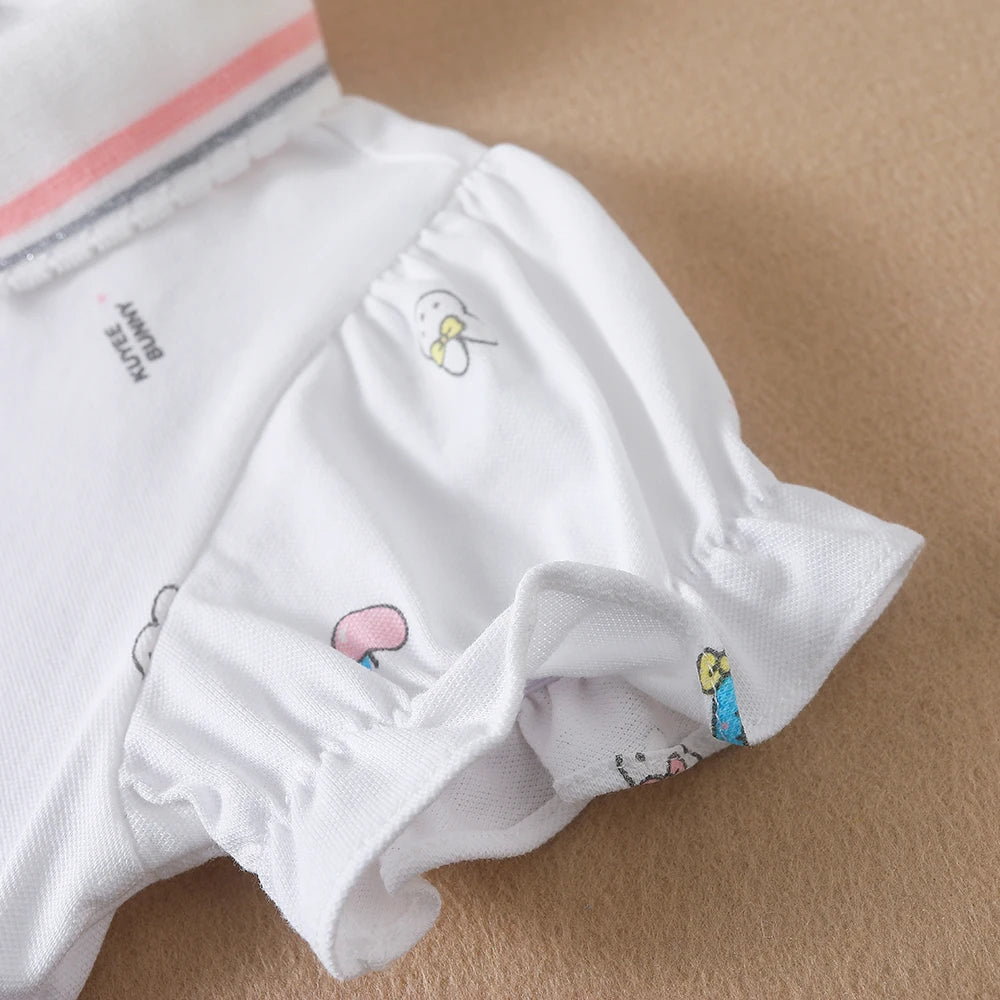 Baby Mädchen Sommer Hemd 2023 Neue Kinder Baumwolle Kurzarm Kleidung Kinder Polo T-shirt Baby Drehen-unten Kragen kleidung