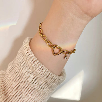 Edelstahl Neue Stil Kette Chic Mode Armband Armreif Wasserdicht Eingetroffen PVD Überzogene Handgelenk Schmuck für Frauen