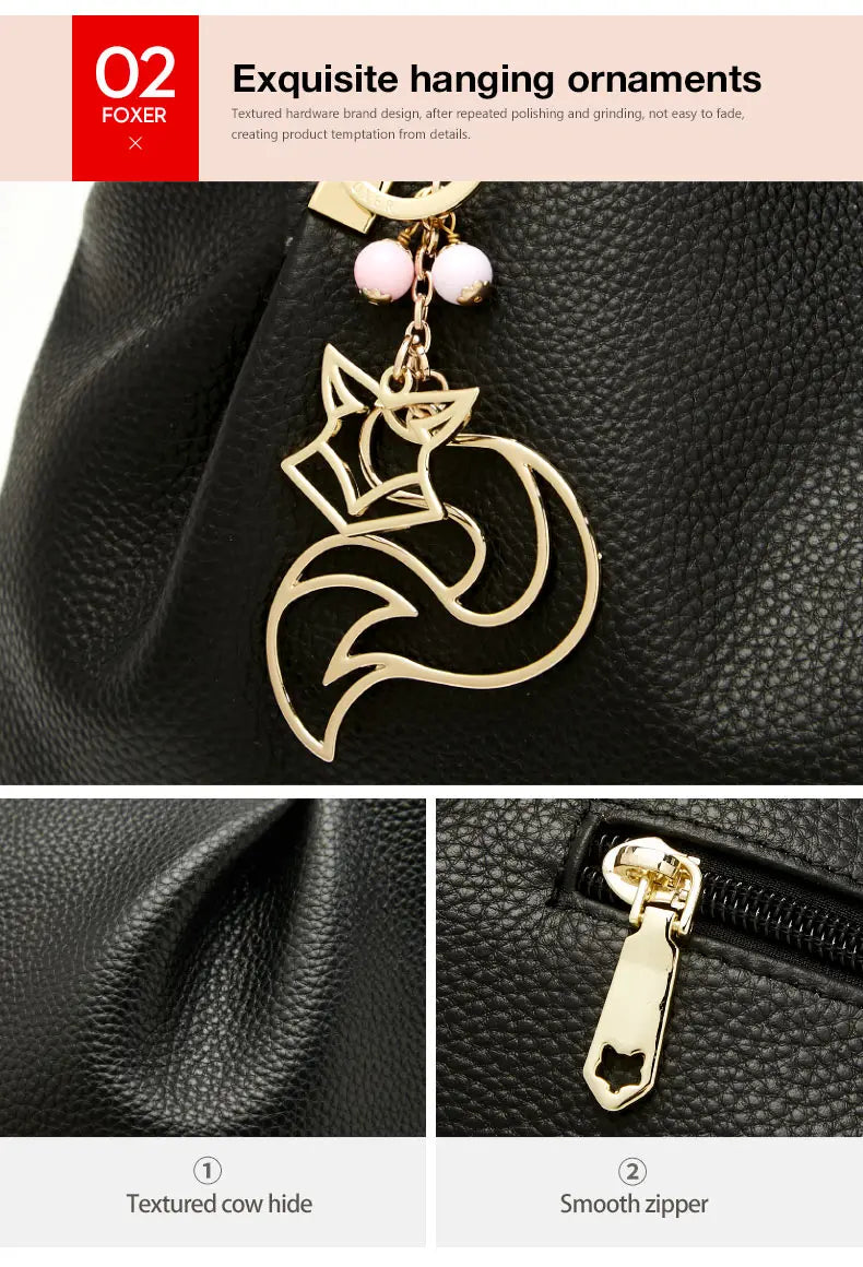 Damen Schultertasche aus Genuine Leather im eleganten Stil