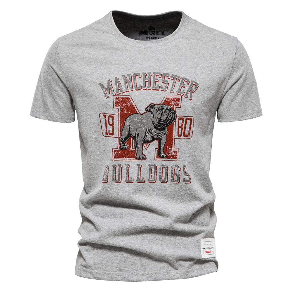 Herren T-Shirt aus Baumwolle mit hochwertigem Druck im lässigen Stil