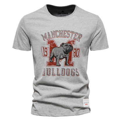 Herren T-Shirt aus Baumwolle mit hochwertigem Druck im lässigen Stil