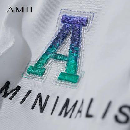 Damen T-Shirt mit Rundhalsausschnitt und besticktem lockeren Design für den Sommer