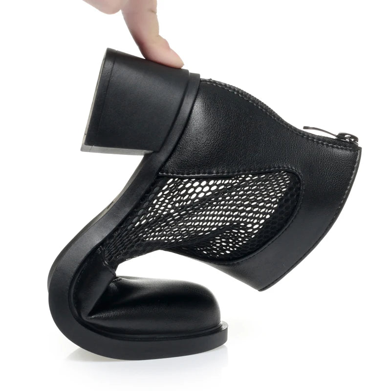 Damen Mesh Stiefeletten Atmungsaktiv Große Größen