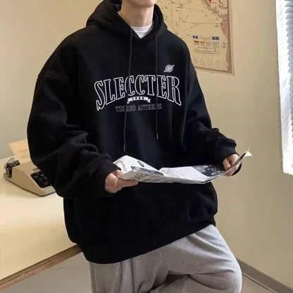 Herren Kapuzenpullover im Y2K Vintage Stil mit Taschen für den Herbst