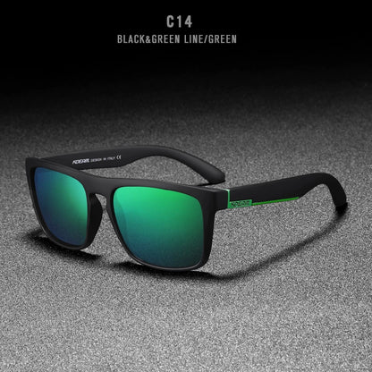 Sonnenbrille quadratisch polarisiert elastisch Spiegel 17 Farben Unisex