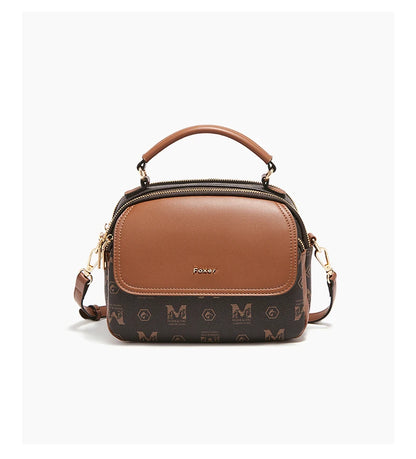 Damen Shoulder Bag aus PVC Leder Casual Vintage