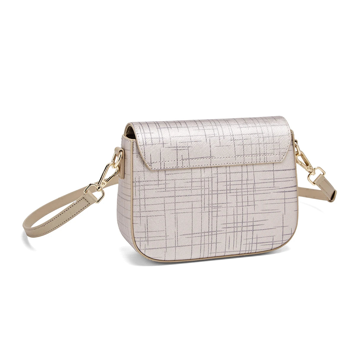 Damen Schultertasche aus Split-Leder mit Luxus-Design