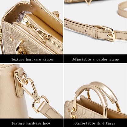 Damen Schultertasche Aus Rindsleder Mit Elegantem Design