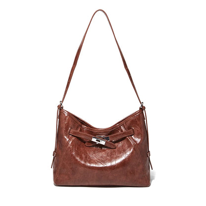 Damen-Hobo-Tasche aus PU-Leder mit Großem Stauraum für Alltag und Freizeit Geeignet als City-Tasche