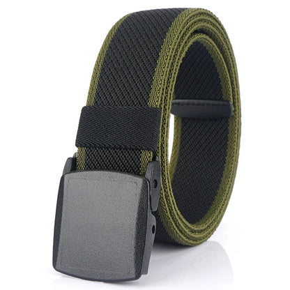 Unisex-Gürtel Elastisch Aus Canvas Mit Nylon-Schnellverschluss 3,8 cm Breite Für Outdoor