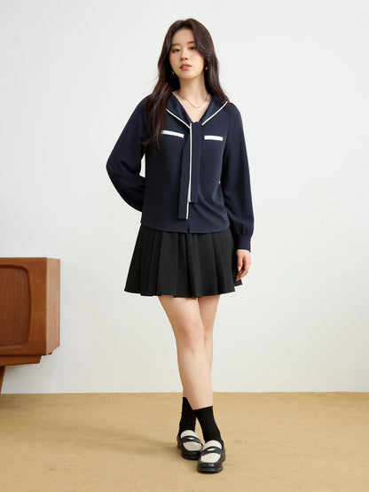 Romantisches Damen-Set im neuen chinesischen Stil: Cardigan-Weste und lockeres, vielseitiges Freizeithemd
