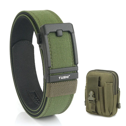 Unisex-Taktischer Gürtel aus 1100D Nylon mit Metall-Schnalle, Ideal für Airsoft-Pistolen