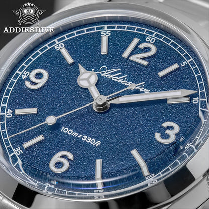 Herren-Quarzuhr 36 mm mit Bubble-Glas in Sommerfarben