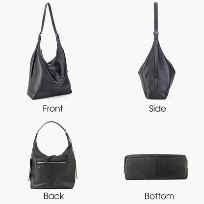 Naturleder Schultertasche Unisex Crossbody