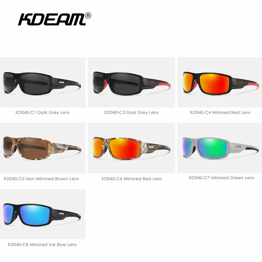 Sonnenbrille Sport polarisiert Cat.3 Druckmuster Rahmen Herren