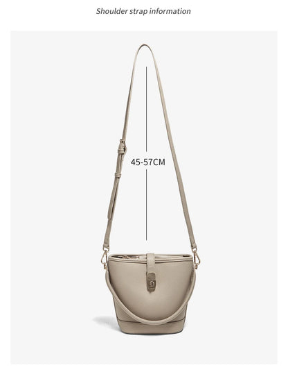 Damen-Schultertasche aus PU-Leder mit Reißverschluss Kompakt und Vielseitig für Alltag und Büro